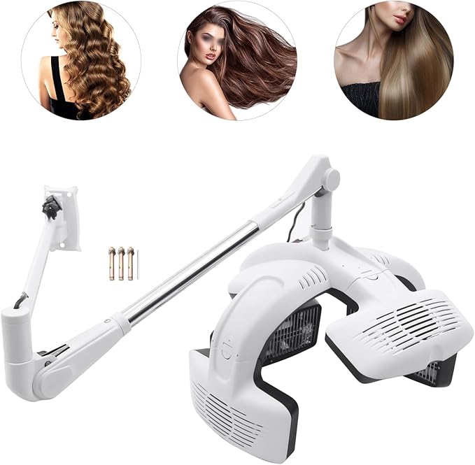 Wall Mounted Professional Infrared Hair Dryer, Freestanding Salon Steamer, Adjustable Hair Color with Timer, Multi-Functional Hair Care Steamer, Hooded Hair Dryer Beauty Salon Equipment