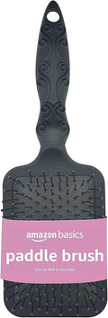 Amazon Basics Paddle Brush for Hair, Gentle Detangling