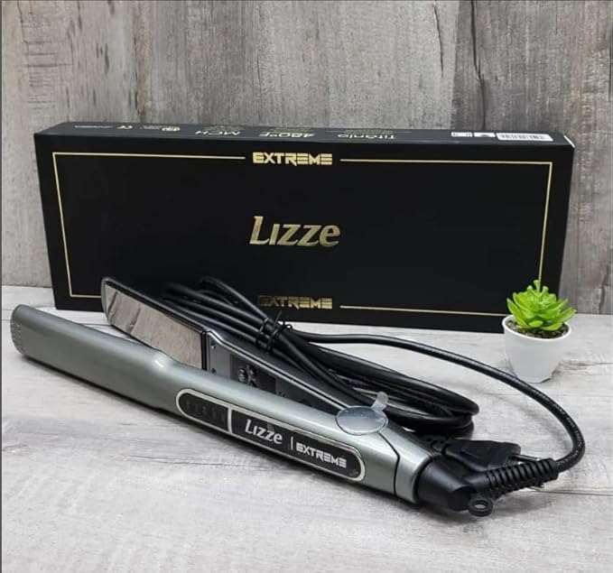 Lizze Extreme Professional Hair Straightener | Original Nano Titanium Technology Straightens Dry, Frizzy Hair Curls | 250 Deg. C. (480'f) - 110 Volts : Beauty & Professional Care