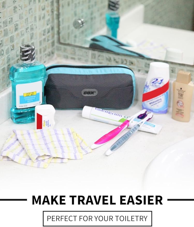 GOX Travel Toiletry Bag Dopp Kit Case for Men Multifunction Packing Organizer Pouch