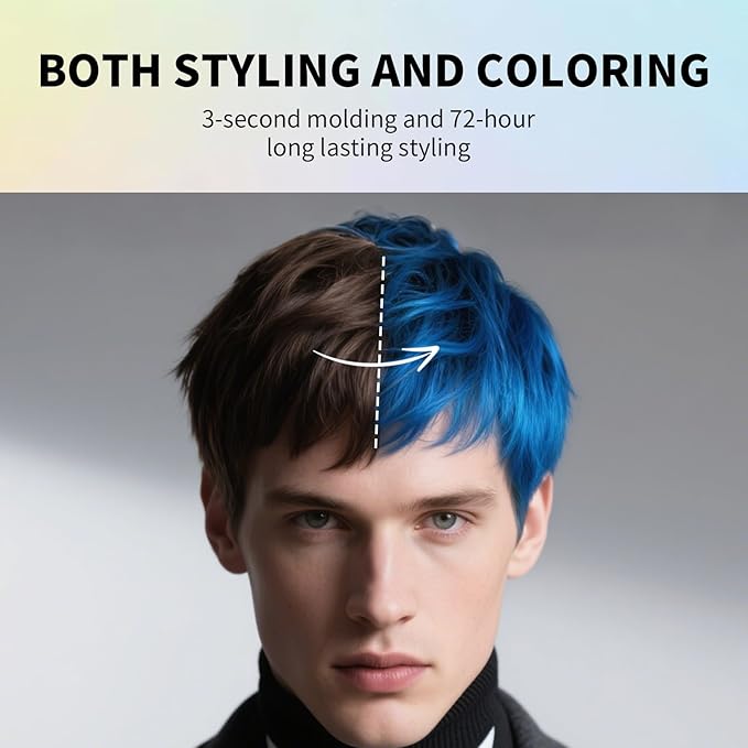 SEVICH Temporary Hair Color Wax Yellow for Kids Women Men,Natural Instant Hair Wax Color,Premium Non Greasy,Easy to Wash,Travel Size,Perfect for Halloween, Children's Day,Cosplay & Parties,50g