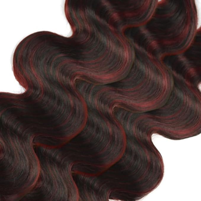 32 32 32 Inch P1B99j Body Wave Bundles Highlight Human Hair Bundles Peruvian Grade 8A Virgin Remy Hair Extensions Double Weft Real Hair Weave