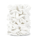 Satin Scrunchies for Women – 8PCS White Silk Hair Ties – No Crease, Frizz-Free, Gentle Elastic Hair Bands for Thick & Thin Hair, Soft & Stylish Hair Accessories Gifts