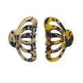 Fashion Tortoise Hair Clips for Women Resin Medium Hair Claw Clip for Fine Hair Non Slip Grip Hair Jaw Clips 2PCS in Set (Vintage Tortoise Shell Hair Clips)