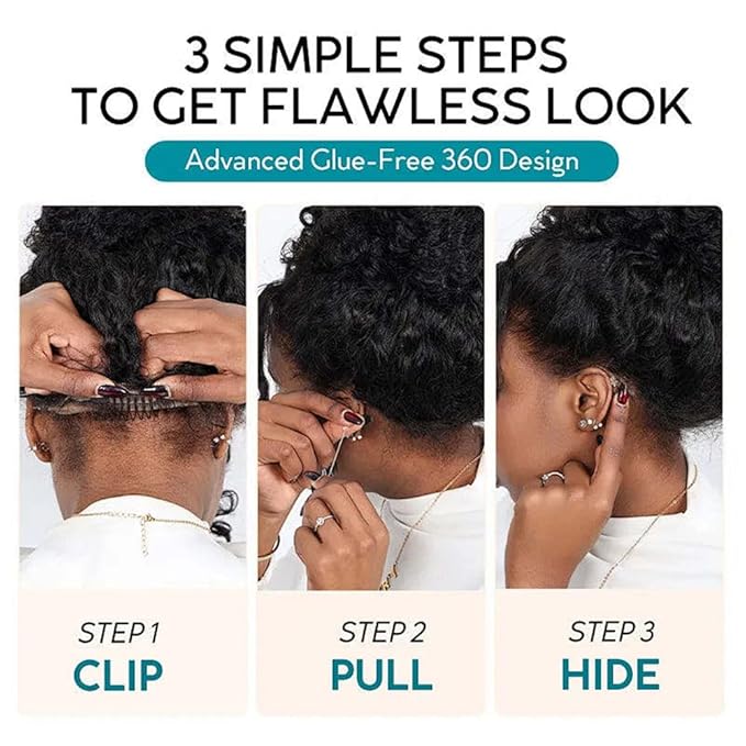 Hidden Strap Invisi Strap Straight 360 Glueless Wigs Human Hair Pre Plucked Pre Bleached Brazilian Virgin Wig With Drawstring 250 Density HD Full Lace Front Wigs Human Hair 28 Inch