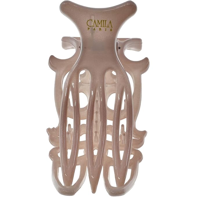 Camila Paris CP2902 French Hair Clip for Women, Hair Side Clips, 3 inch Girls Hair Claw Clips Jaw Fashion Durable Styling Hair Accessories for Women, Strong Hold No Slip Grip, Made in France. Nude