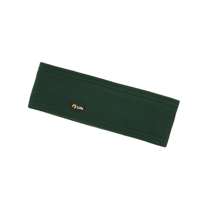 Lupa Handmade Unisex Triple-Layer Micro Fleece Headband Ear Warmer - Dark Green
