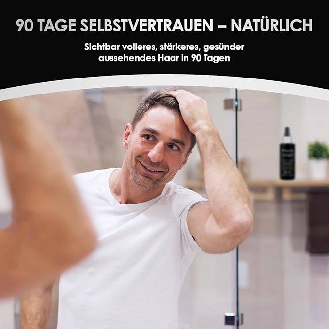 ThickTails Men’s Hair Growth Serum for Thinning Hair | Leave-In Root & Scalp Serum with Caffeine, Biotin & Saw Palmetto | Lightweight Vegan Hair Thickening Treatment, 1.7 fl oz
