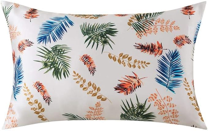 SLPBABY Silk Pillowcase for Hair and Skin with Hidden Zipper Print (Standard(20''x26''), Pattern33)