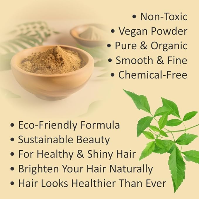 100% Organic Henna Hair Color – Natural, Chemical-Free Hair Dye for Rich, Vibrant Color & Gloss – Grey Coverage, Safe for All Hair Types, Vegan Non-Toxic, Herbal Hair Treatment (GOLDEN BROWN)
