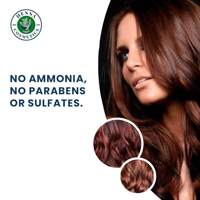 Natural Henna Hair Color Dye, 100% Pure Henna Powder for Hair Growth Organic (Mahogany, 100 Gr + Free 50 Gr.)