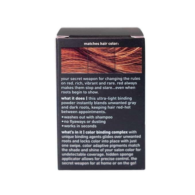 Style Edit Root Touch Up Powder (5 Pack) to Cover Up Dark Roots and Grays Between Salon Visits, Water Resistant, Non-Sticky, Compact And Mess-Free, Medium Red Hair Color (Total of 5)