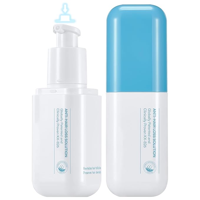 0.5% KX-826 Hair Growth Spray DHT Blocker Hair Thickening Regrowth Treatments,Oil Control Hair Loss Reduction 3-6 Months New Hair Visible,Hair Growth Products Men&Women-1 Month Supply 60ml