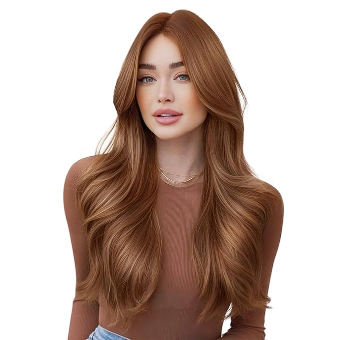 Moresoo Copper Brown Hair Extensions Clip ins Short Hair Full Head Copper Clip in Extensions Real Human Hair Remy for Women Straight Can Be Curled 14 inch 80g/5pcs