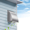 6 Inch Exhaust Vent Cover, HG Power Stainless Steel Dryer Vent Cover Outside with Removable Screen & Cushioned Non Return Flap, Air Wall Vent for House, AC, Opening Diameter: 5.7"(Silver)