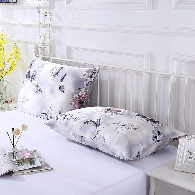 SLPBABY Silk Pillowcase for Hair and Skin with Hidden Zipper Print (Queen, Pattern30)