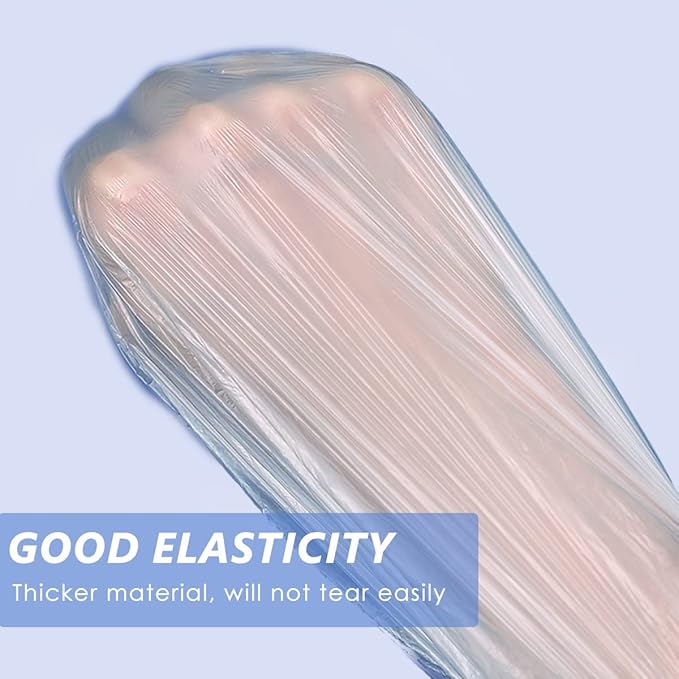 Aquior Shower Cap Disposable,30 PCS Bath Caps Large Thick Clear Waterproof Plastic Elastic Hair Bath Caps for Women Deep Conditioning Hair Care Hotel Travel Essentials Accessories Cleaning Supplies