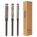 Volume Wand - Round Blow Dry Brush for Hair Styling | Compact Barrel Set with Heat-Resistant Bristles, Lightweight Frame for Bang Shaping, Beard Grooming, Root Lifting and Fringe Curling