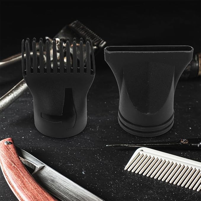 7pcs Hair Dryer Nozzle Attachment Plastic Narrow Concentrator Comb Styling Nozzles Fit for Salon and Home Use Versatile Hair Drying Accessories for Multiple Hairstyles