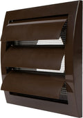 Repa Market 4 Inch Brown Dryer Vent Cover/Duct Cover for Walls or Ducting/ABS Plastic Grille with Flaps and Insect Screen/Exhaust and Dryer Vent Covers for Indoor & Outdoor Use