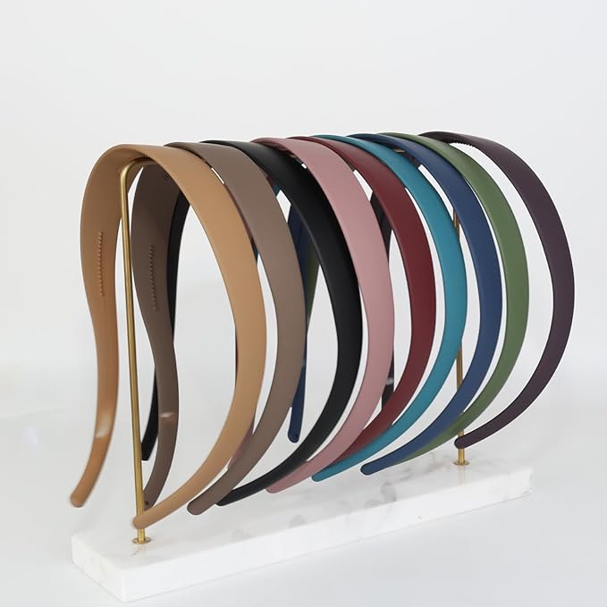 6 Pack Headbands Designed for Eyewear,Flex No Pressure Hairbands for Women Comfortable Plastic Headbands with Teeth-Matte Finish