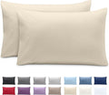 Bare Home Microfiber Pillow Cases - Toddler Size Set of 2 Cooling Pillowcases Double Brushed Sand Pack Easy Care (Toddler Pillowcase 2, Sand)