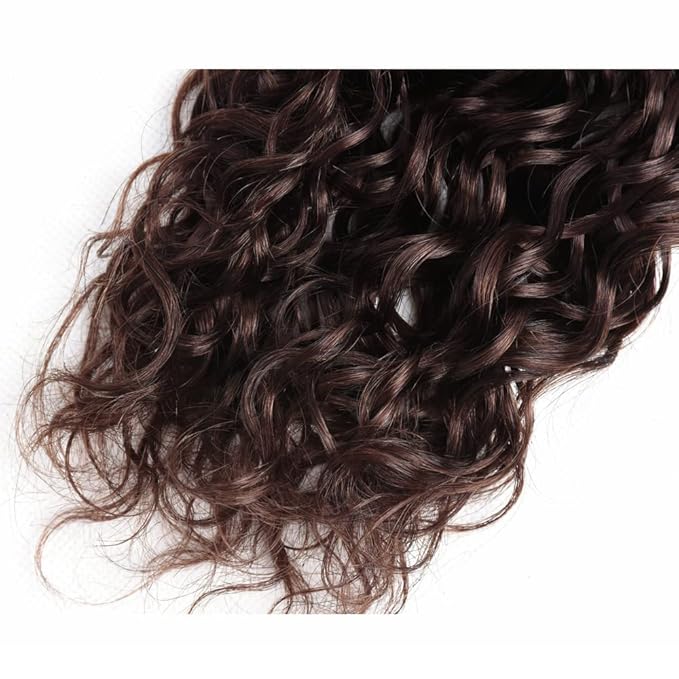 26 28 30 Inch Brown Bundles Human Hair #4 Curly Bundles Niegmeag Peruvian Virgin Remy Hair Chocolate Brown Kinky Curly Bundle Double Weft Hair Weave 300g