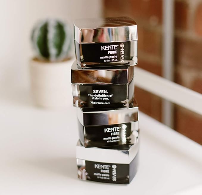 SEVEN Kente Fibre Matte Hair Paste, Sculpting & Styling for Women & Men, High Hold, Natural Finish, Texture & Shape, Hair Clay & Wax Alternative, 1.7 fl. oz.