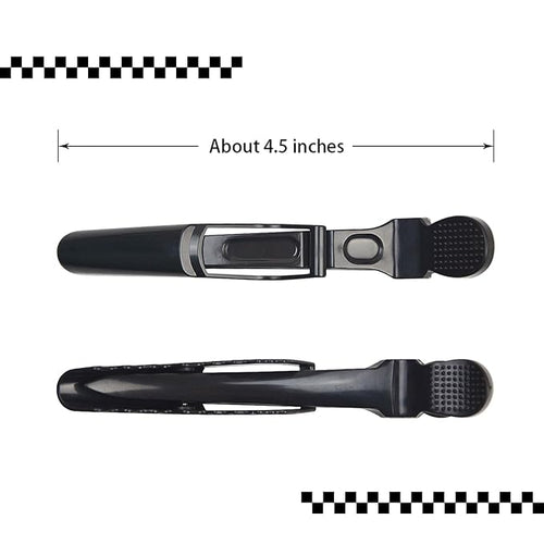 10 Pcs Alligator Hair Clips Styling Sectioning Clips Professional Salon-Grade Hair Clips for Hair Styling, Coloring, Cutting (Black)