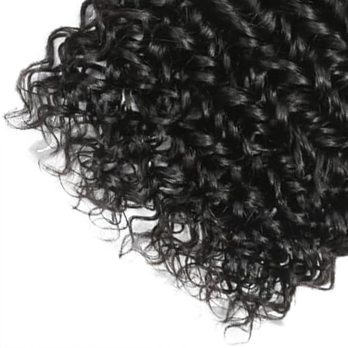 26 28 30 Inch Color 1B Bundles Human Hair Natural Black Water Wave Bundles Niegmeag Peruvian Virgin Remy Hair Extensions Double Weft Hair Weave 300g