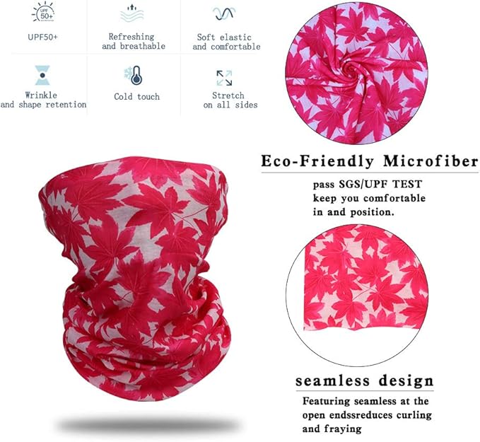 Face Mask Bandanas Neck Gaiter Headwear Magic Scarf Headband for dust Sun Wind
