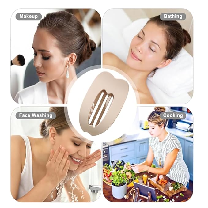 Flat Hair Clips for Women,4Pcs Matte Flat Claw Clips, Strong Styling Large Hair Clips for Thick Hair and Fine Hair, Strong Hold No Slip Grip Hair Claw Clips,French Duckbill Hair Clip
