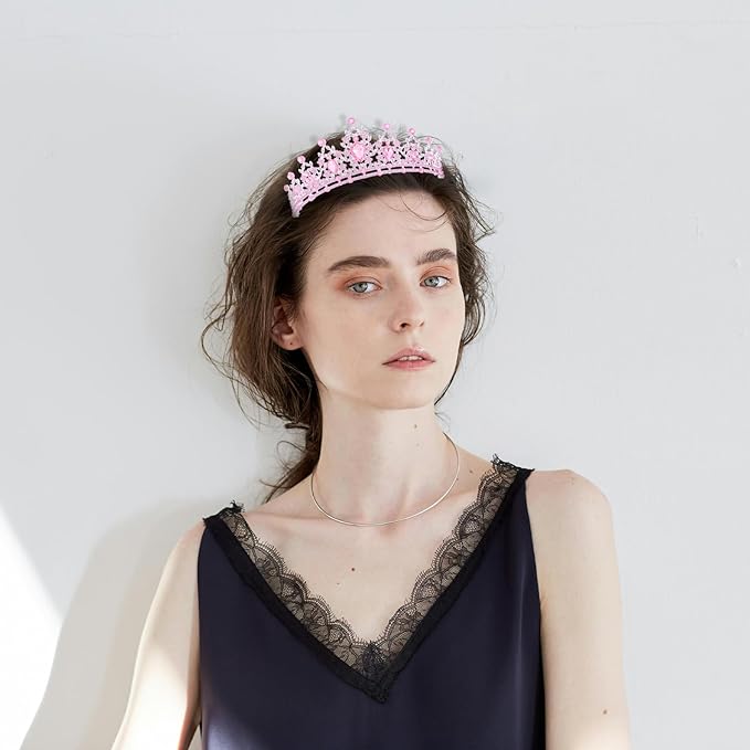 Princess Tiara and Crown for Women Wedding Tiaras for Bridal girls Tiaras and Crystal Crowns Rhinestone Headband Metal Hair Accessories for Costume Birthday Party Prom Gifts