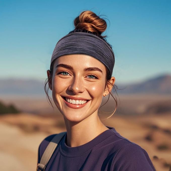 Headbands For Women 12 Pack Headband Yoga Elastic Head Bands Women's Hair Band Workout Soft Sweat Hairbands Accessories
