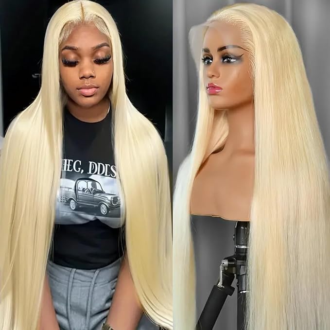 613 13x6 Lace Front Wig 30 Inch Straight 200 Density 613 Wig HD Transparent Lace 613 Wig Blonde Lace Front Wigs Human Hair for Women