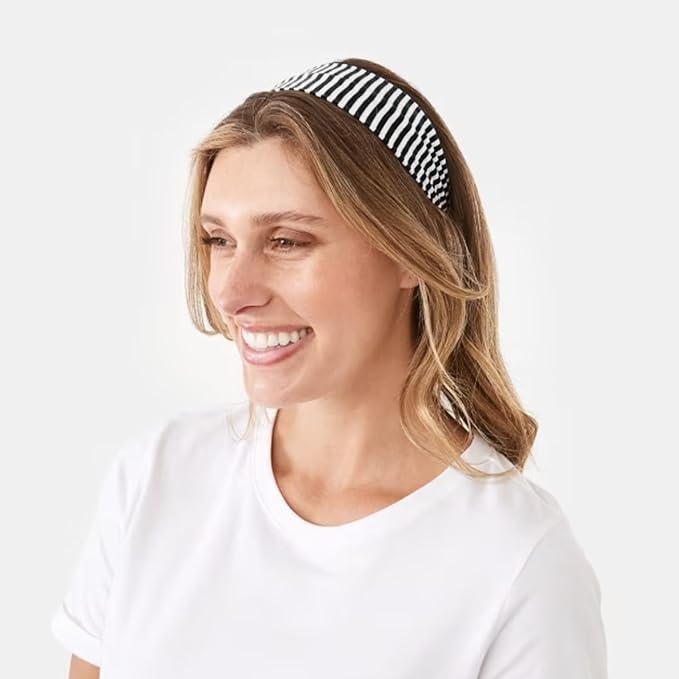 4PACK Stretchy Striped Headband For Women Elastic Wide Hairbands For Yoga Hair Wraps Bohemian Hair Accessories