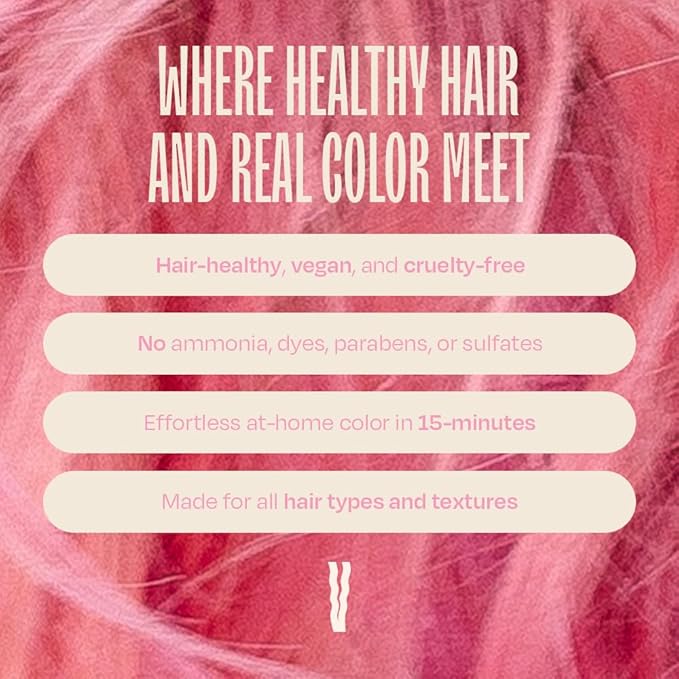 Overtone Daily Color Depositing Conditioner, Pastel Pink, 4.5oz, Hydrating, Damage-Free Temporary Hair Color for All Hair Types with Shea Butter & Coconut Oil, Vegan & Cruelty-Free