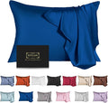 Mulberry Silk Pillowcase for Hair and Skin,Toddler Size Kids Silk Pillow Case with Hidden Zipper,Allergen Proof Dual Sides Soft Breathable Smooth Silk Pillow Cover(Toddler,Gem Blue)