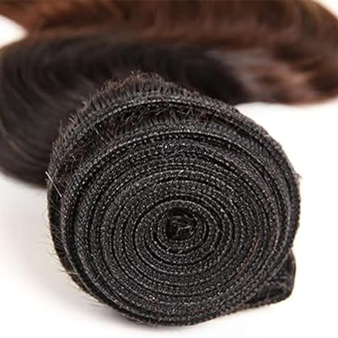 26 28 30 Inch Ombre Body Wave Bundles 4/27 Human Hair Bundle Niegmeag Brazilian Virgin Remy Hair Extensions 3 Tone Brown and Honey Blonde Body Wave Bundles 300g
