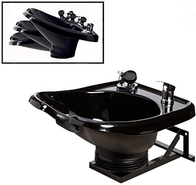 Wall-Mounted, Tilting, ABS Plastic, Shampoo Bowl TLC-B13-WT