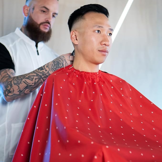 Barber Strong The Barber Cape Haircut Cover for Men, Hair Repelling and Static-Reducing Material, Water Resistant Fabric