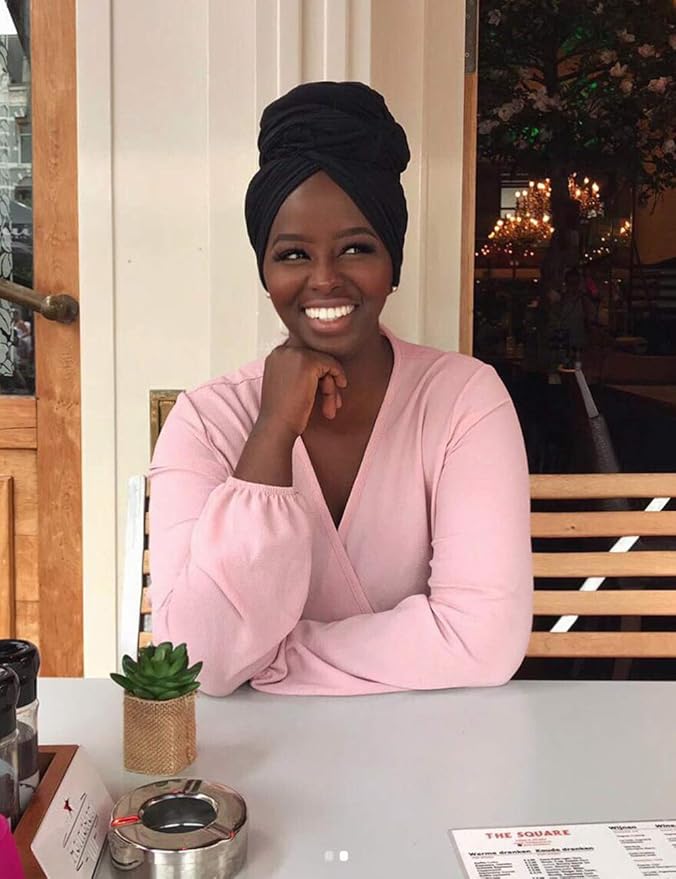 Harewom Head Wraps for Black Women Stretch Head Scarf Long African Hair Wraps Turban Headwraps Jersey Headbands