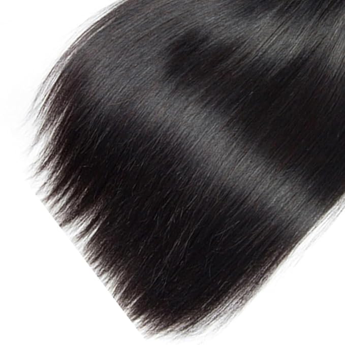 Bundles Human Hair Color 1B Straight Bundle Brazilian Virgin Soft and Silky Remy Hair 3 Bundles 12 14 16 Inch Double Weft Natural Black Straight Bundle Hair Weave 300g