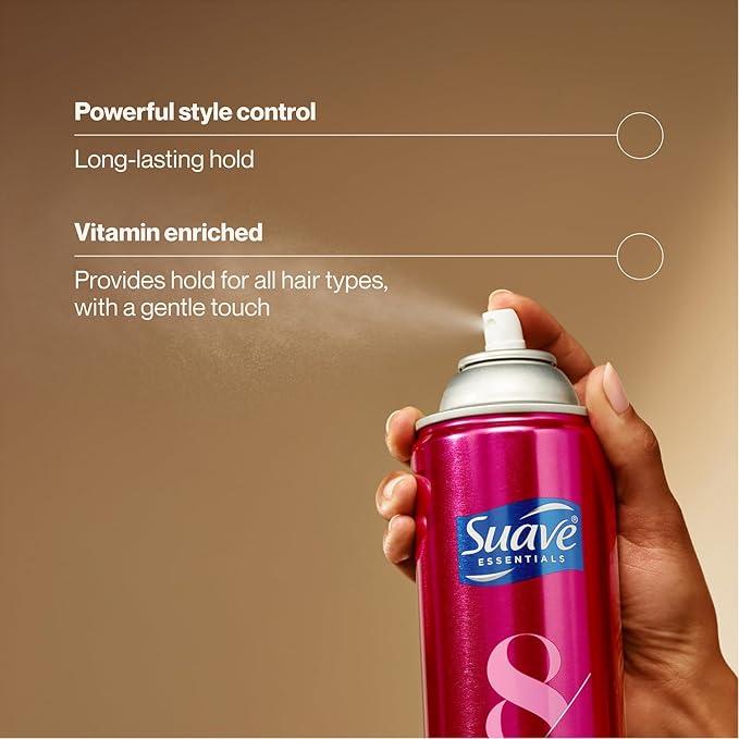 Suave+ Hairspray, Max Hold Bundle – Scented + Unscented Hairspray, 11 Oz Ea (4 Piece Set)
