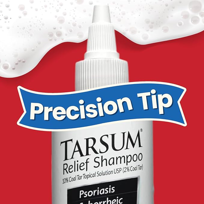 Tarsum Extra Strength Psoriasis Shampoo - Coal Tar Shampoo and Conditioner for Scalp Psoriasis, Seborrheic Dermatitis, Severe Dandruff, & Eczema - Exfoliating Relief for Flaky, & Itchy Scalp (4 oz)