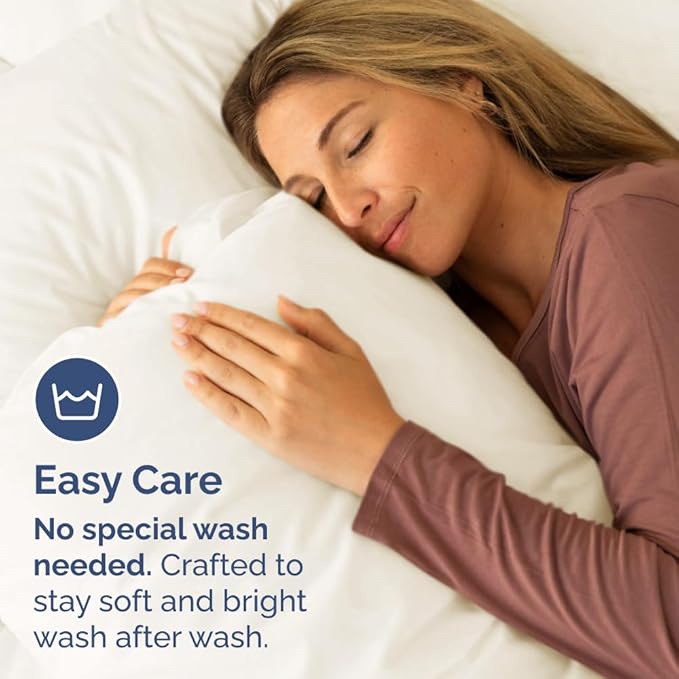King Pillow Cases Set of 2 - Ultra Soft Hotel Quality Pillowcase Covers - Comfy, Cozy & Wrinkle Free - Shrinkage, Stain & Fade Resistant - Machine Washable Pillow Protectors - 2 Piece Set - Off White