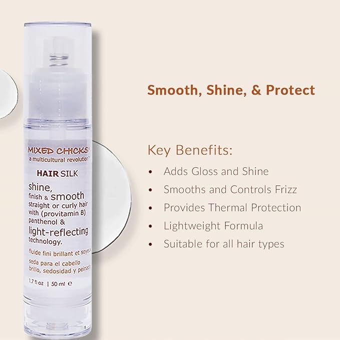 Mixed Chicks Gloss and Shining Hair Silk - Shine, Smooth & Finish, 1.7 oz