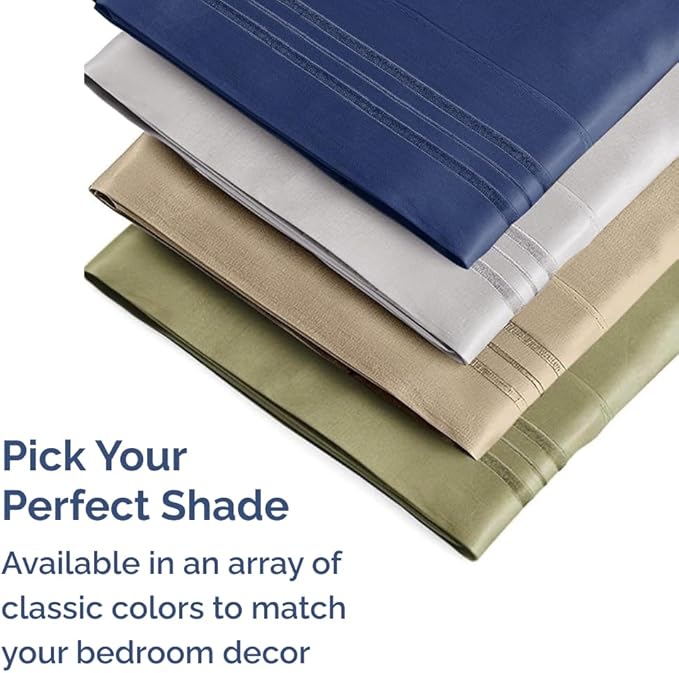 Queen Pillow Cases Set of 2 - Ultra Soft Hotel Quality Pillowcase Covers - Comfy, Cozy & Wrinkle Free - Shrinkage, Stain & Fade Resistant - Machine Washable Pillow Protectors - 2 Piece Set - Sky Blue