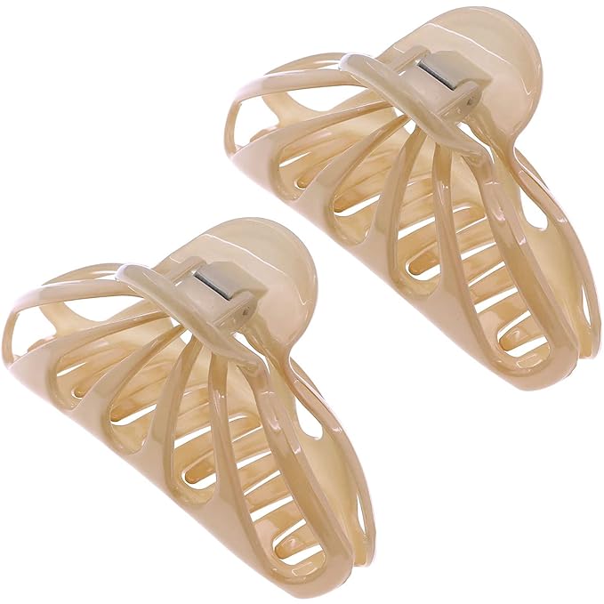 Camila Paris CP3054 2PK French Hair Clip for Women With Thick, Long, Curly, Wavy Hair - Girls Claw Clips Fashion Styling Accessories, Strong Hold No Slip Grip, Made in France