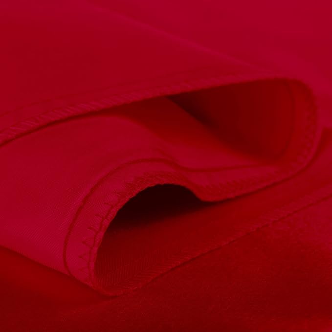 BLISSFORD Satin Pillowcase with Zipper, for Hair and Skin Care, Feels Soft and Cool Like a Silk Pillowcase, Red Satin Pillow Cases Set of 2, Slik Pillow Cover, King Size - 2 Pack